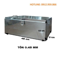 KT: 48 x 31 x 19 cm, Độ dày Tôn 0,45 cm