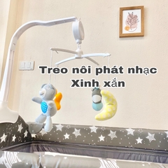 Nôi cho bé đa năng Hugme 8IN1, full tính năng, gấp gọn, tặng kèm 3 phụ kiện và đồ chơi cho bé