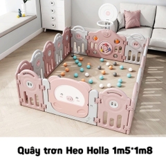 Bộ quây cũi trơn đồ chơi Holla Heo cho bé - Tặng kèm thảm và bóng (Mẫu mới nhất năm 2021)