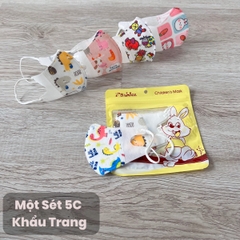 Khẩu Trang Y Tế Cho Bé Hàng Cao Cấp  CHILDREN'S Mask - Made In Việt Nam (Hộp 5 Chiếc)