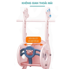 Combo đồ chơi cầu trượt xích đu trong nhà, ngoài trời Hải Cẩu Holla cho bé