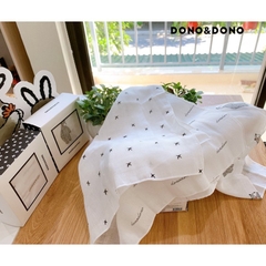 Khăn Sữa Hộp 10 Chiếc Mix Họa Tiết DONO&DONO Hàn Quốc Chất Liệu Cotton Tự Nhiên Cực Kỳ An Toàn Cho Bé