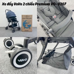 Xe Đẩy Cho Bé VOVO VO-0207 Có Mái Che Chống Tia UV, Điều Chỉnh Độ Ngã Lưng Linh Hoạt, Xe Đẩy Gấp Gọn Cho Bé