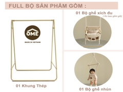 Xích đu kiêm nhún OME JUMPER KIDS cho bé từ 3 tháng - 6 tuổi - Chính hãng OME