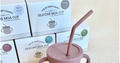 Ống hút cho bé Silicon STRAW của cốc MOA CUP tập uống cao cấp, chính hãng Bluemama Hàn Quốc