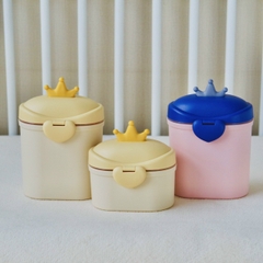 Hộp đựng sữa bột cho bé hình vương miện Baby Crown 230g | Hộp trữ sữa bột có chia ngăn an toàn, tiện lợi