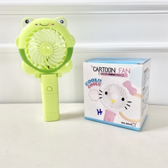 Quạt Cầm Tay Mini Tích Điện Cartoon Fan, Quạt Sạc USB Di Động Tiện Lợi - Hàng Chính Hãng Zimbababy