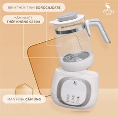 (Mẫu mới nhất) Bình đun nước pha sữa Thông Minh MOAZ BÉBÉ MB-012 - Hàng chính hãng bảo hành 1 năm