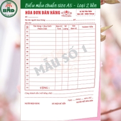 Hoá đơn bán hàng 2 liên-Block 6 quyển-chọn mẫu in tên
