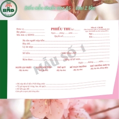 Phiếu thu 2 liên-Block 6 quyển-chọn mẫu in tên