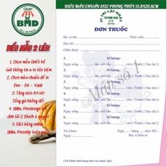 Đơn thuốc 2 liên-Block 6 quyển-chọn mẫu in tên