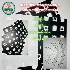 Giấy nến làm khay đựng Bánh-Lót Bàn in logo mỏng 28-38gsm chuẩn size 20x30 cm - Block 100 (nhanh 8h) & 3000 tờ (công nghiệp 24h)