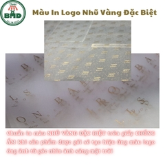 Giấy gói chống ẩm cho quần áo-giầy dép-túi thời trang chuẩn size in logo 48x70cm (Kiểu gói trọn bộ nhỏ)