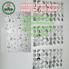 Giấy nến gói hoặc lót Bánh Cake-Bánh kem-Bánh Crepe in logo mỏng 28-38gsm chuẩn size 9x14 cm - Block 100 (nhanh 8h) & 14000 tờ (công nghiệp 24h)