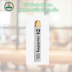 Túi bánh mì que 6x29x3cm(giấy nến thực phẩm) in logo nhiều màu-block 100 tờ nhanh cho sự kiện 