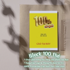 Thẻ cào trúng thưởng 5x4 cm-mẫu 3-Block 100 thẻ