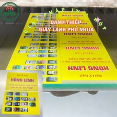 Danh thiếp chuẩn giấy mỹ thuật/láng phủ nhựa-in nhanh 1 hộp theo thiết kế/mẫu chọn