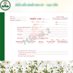 Phiếu chi 1 liên-Block 6 quyển-chọn mẫu in tên