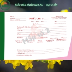 Phiếu chi 2 liên-Block 6 quyển-chọn mẫu in tên