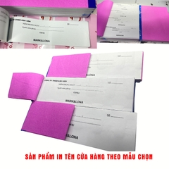 Giấy niêm phong quầy/tiệm/cửa hàng chọn mẫu & in tên hoặc in theo thiết kế-bloc chọn 500/1k/2k/5k/10k/20k/50k