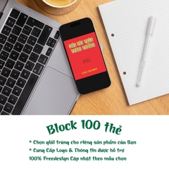 Thẻ cào trúng thưởng 5x4 cm-mẫu 1-Block 100 thẻ