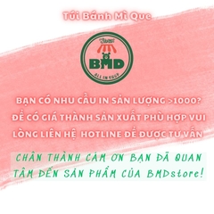 Túi bánh mì que 6x29x3cm(giấy nến thực phẩm) in logo nhiều màu-block 100 tờ nhanh cho sự kiện 