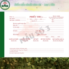 Phiếu thu 1 liên-Block 6 quyển-chọn mẫu in tên