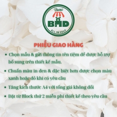 Phiếu giao hàng 1 liên-Block 6 quyển-chọn mẫu in tên