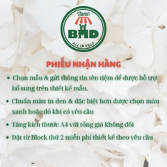 Phiếu nhận hàng 1 liên-Block 6 quyển-chọn mẫu in tên
