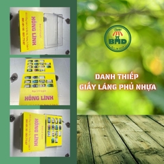 Danh thiếp chuẩn giấy mỹ thuật/láng phủ nhựa-in nhanh 1 hộp theo thiết kế/mẫu chọn