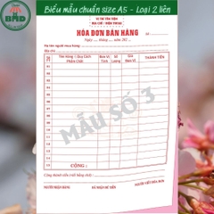 Hoá đơn bán hàng 2 liên-Block 6 quyển-chọn mẫu in tên