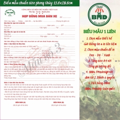 Hợp đồng mua bán xe 1 liên-Block 6 quyển-chọn mẫu in tên
