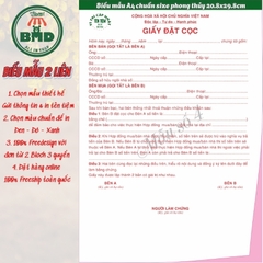 Hợp đồng Đặt Cọc Nhà Đất-Căn Hộ(2 liên)-Block 3 quyển-chọn mẫu in tên