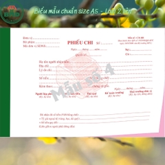 Phiếu chi 2 liên-Block 6 quyển-chọn mẫu in tên