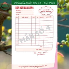 Hoá đơn bán hàng 2 liên-Block 6 quyển-chọn mẫu in tên