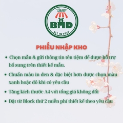 Phiếu Nhập Kho 2 liên-Block 6 quyển-chọn mẫu in tên