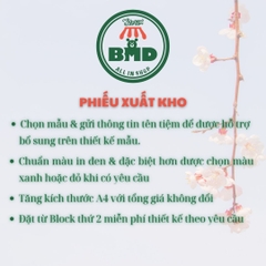 Phiếu Xuất Kho 2 liên-Block 6 quyển-chọn mẫu in tên