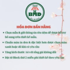 Hoá đơn bán hàng 2 liên-Block 6 quyển-chọn mẫu in tên