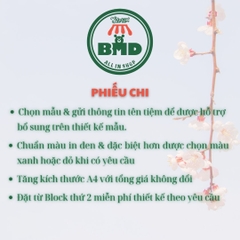 Phiếu chi 2 liên-Block 6 quyển-chọn mẫu in tên