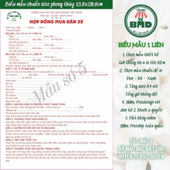 Hợp đồng mua bán xe 1 liên-Block 6 quyển-chọn mẫu in tên