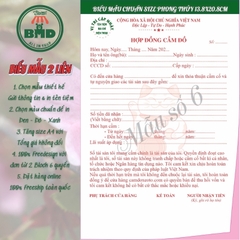 Hợp đồng cầm đồ 2 liên-Block 6 quyển-chọn mẫu in tên