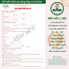 Hợp đồng mua bán xe 1 liên-Block 6 quyển-chọn mẫu in tên