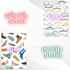 Giấy nến lót-gói size 30x60cm-Bloc 10/100 in logo màu theo mẫu chọn hoặc theo thiết kế