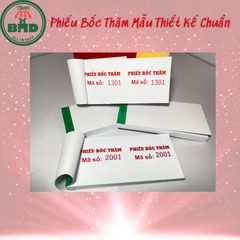 Phiếu giữ xe, Phiếu Bốc Thăm chọn mẫu in-Block 12 quyển