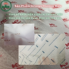 Giấy gói chống ẩm cho quần áo-giầy dép-túi thời trang chuẩn size in logo 30x70cm (kiểu quấn vòng)