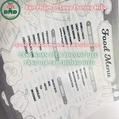 Giấy nến làm Menu in logo mỏng 28-38gsm chuẩn size 30x30 cm - Block 100 (nhanh 8h) & 3000 tờ (công nghiệp 24h)