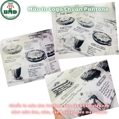 Giấy nến làm Menu in logo mỏng 28-38gsm chuẩn size 30x30 cm - Block 100 (nhanh 8h) & 3000 tờ (công nghiệp 24h)