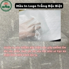 Giấy gói chống ẩm cho quần áo-giầy dép-túi thời trang chuẩn size in logo 48x70cm (Kiểu gói trọn bộ nhỏ)