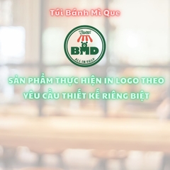 Túi bánh mì que 6x29x3cm(giấy nến thực phẩm) in logo nhiều màu-block 100 tờ nhanh cho sự kiện 