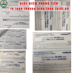 Giấy niêm phong mệnh giá ngân hàng chọn mẫu & in tên hoặc in theo thiết kế- bloc 500/1k/2k/5k/10k/20k/50k